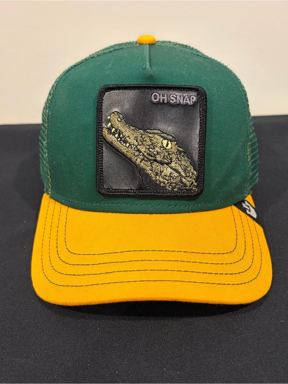 Goorin Bros OH SNAP Trucker Hat Green/Yellow Mesh Back Adjustable One Size NWOT